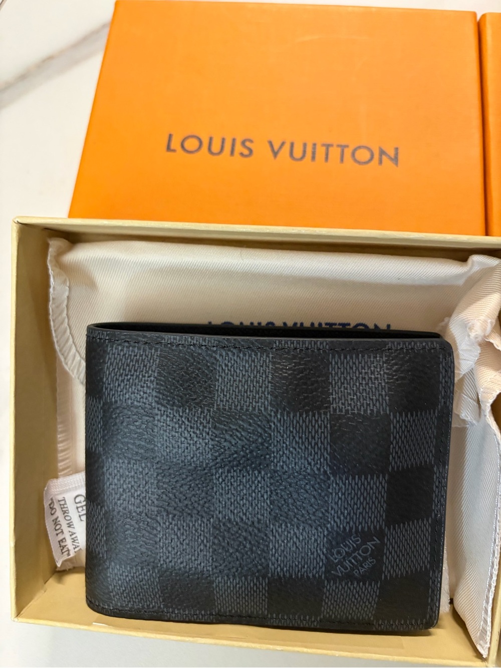 Louis Vuitton Black Damier Graphite Canvas Bi-Fold Card Holder